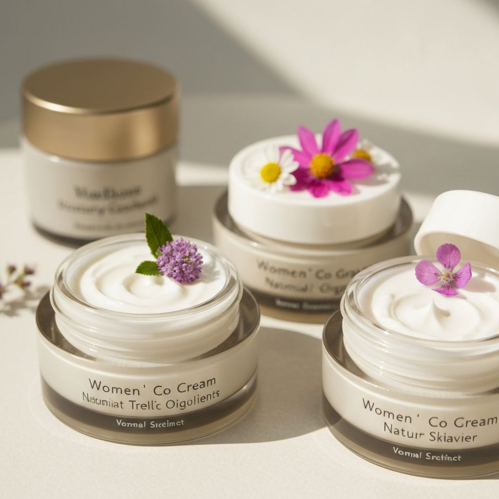 Women's skincare creams for daily care